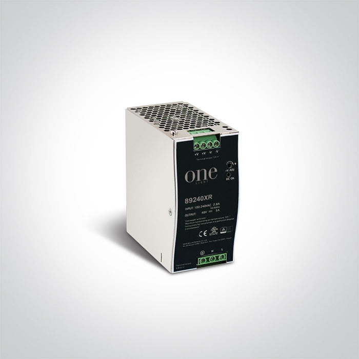 ONE Light | 89240XR LED DRIVER 48V 240W DIN RAIL 100-240v