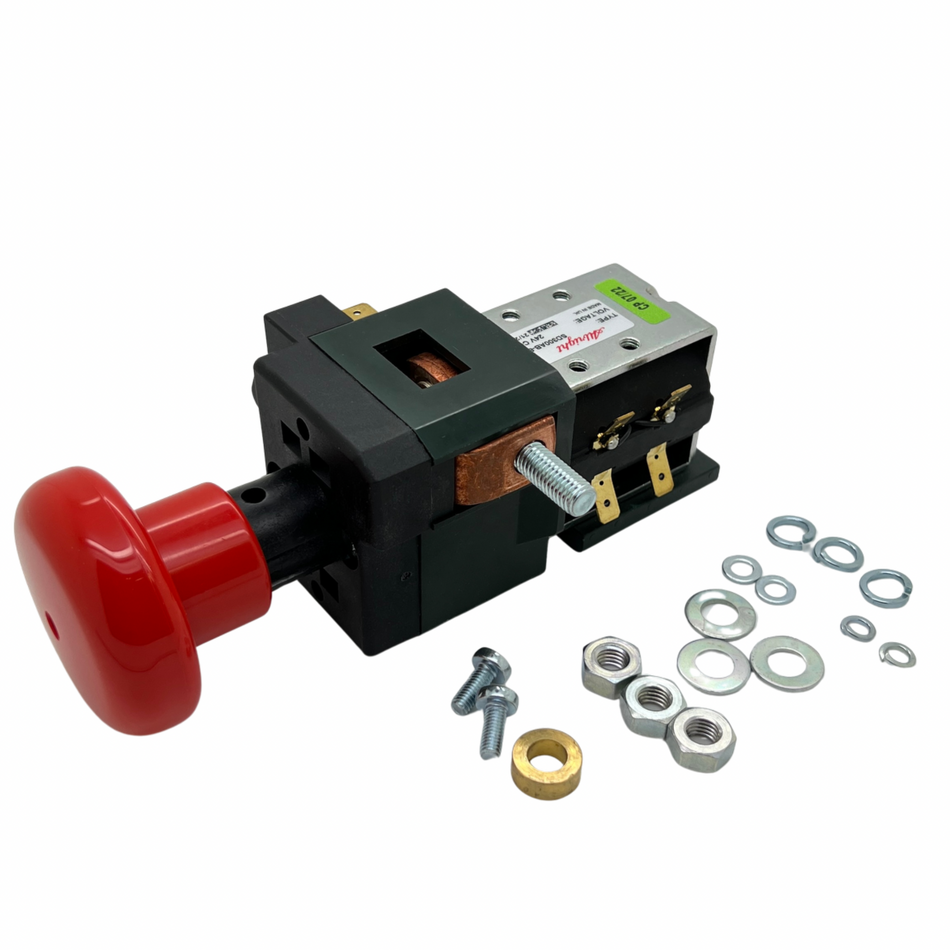 SD300AB-84 Albright 300A 24V DC CO Emergency Stop Switch +Aux. Contacts 24V Max.