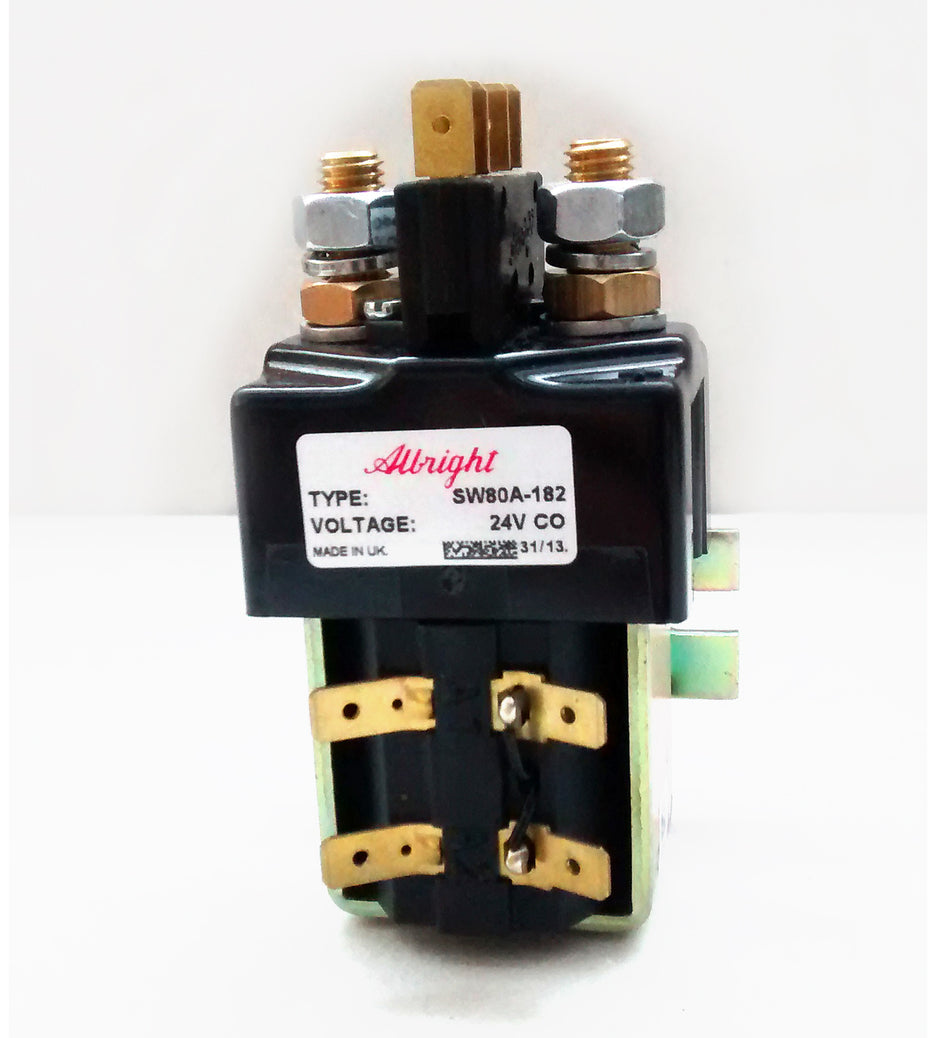 SW80A-182 Albright 125A 24V CO 1-pole 1-throw Contactor